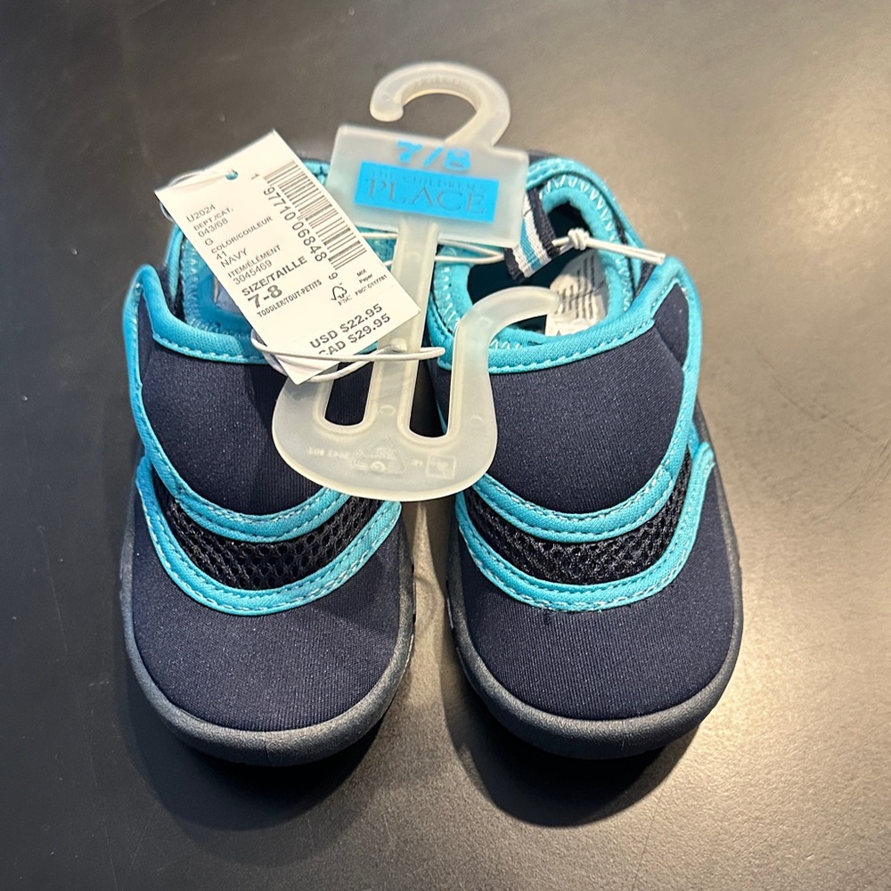 The Children's Place Navy and Aqua Kids Sneakers